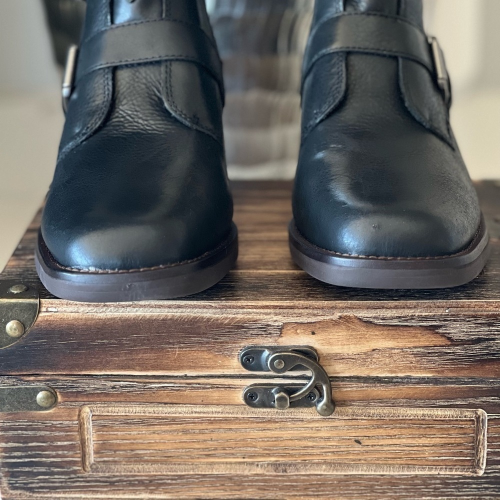 Lucky Brand Katriny Moto Booties in Black - Picture 7 of 11